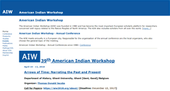 Desktop Screenshot of american-indian-workshop.org